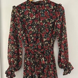 Floral Long Sleeve Dress
